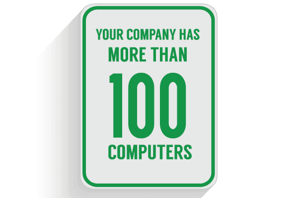 IT services and consulting over 100 computers